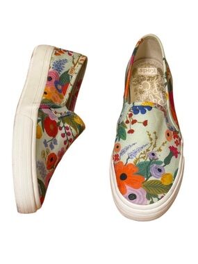 Keds x Rifle Paper Co. Double Decker Garden Party Canvas Slip-On Sneaker